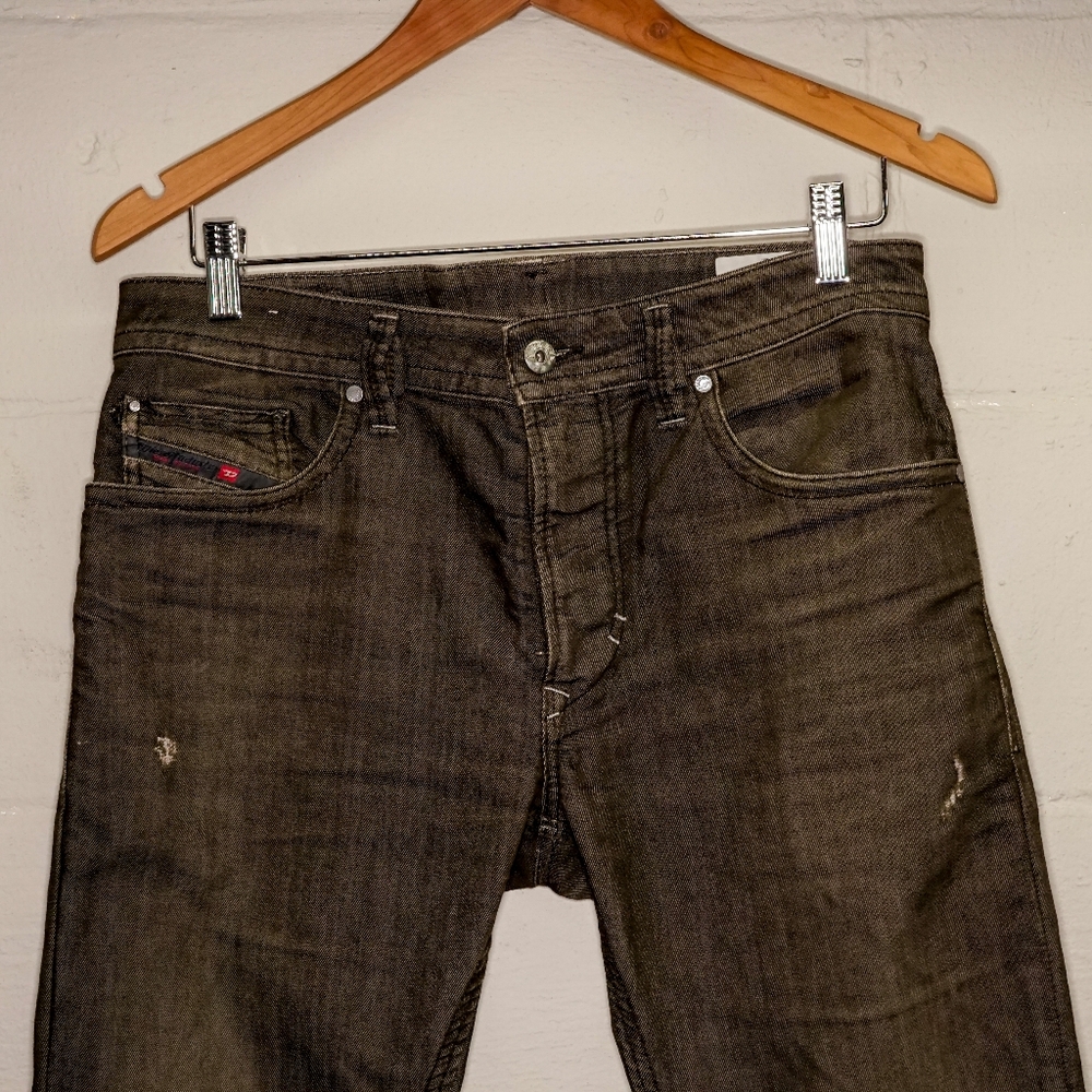 Diesel Men's Premium Designer Skinny Leg Jeans Thavar 08036R Made in Italy 31x33